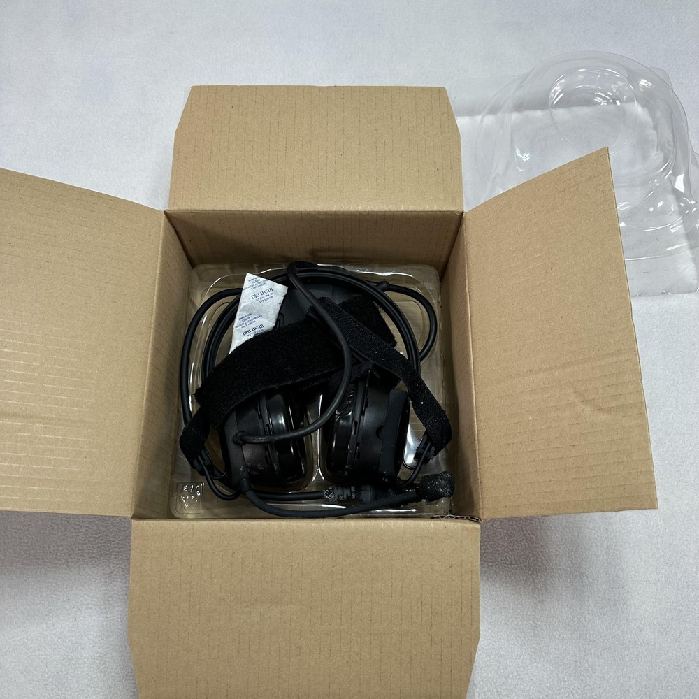 Racal Acoustics RA5000/16400 ITHV2‎ Tactical Headset Black Over Ear Boom Mic